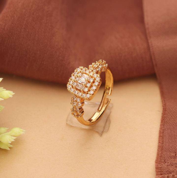 Anti tarnisha rose gold ad finger ring 371 Pune artificial jewelry wholesale market